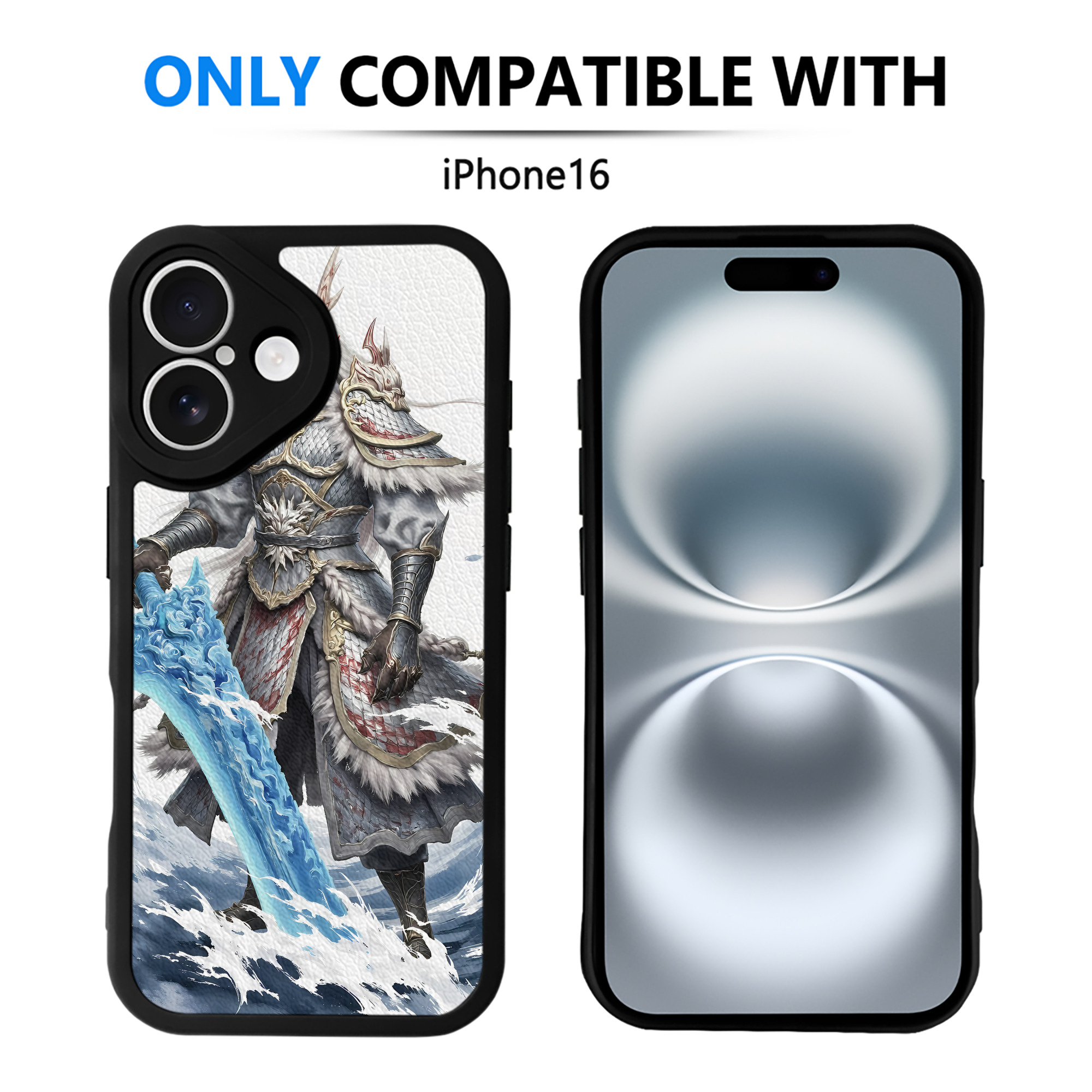 （画像用） Ne Zha 2 ナタ 魔童の大暴れ 【iPhone 16シリーズ対応】シリコンスマホケース（レザー調） 材質：シリコン